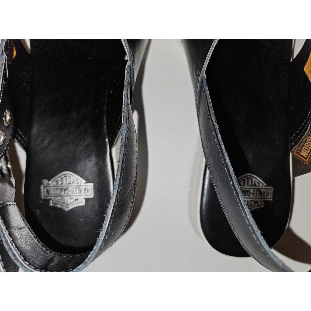 NWT! Harley Davidson Slingback Sandals Doron Women's Size 5 Black - Picture 5 of 12